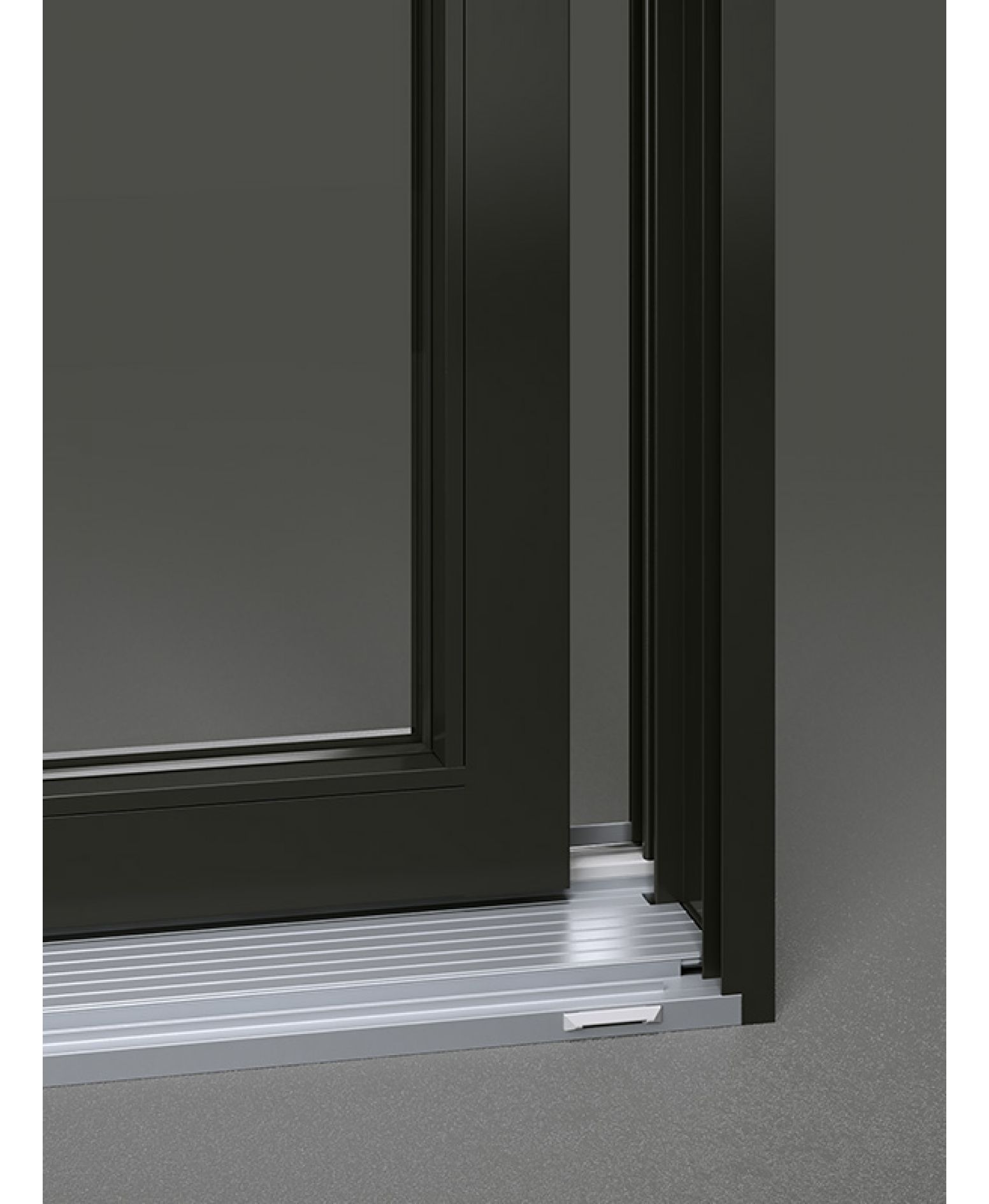 A1 Windows Urbania aluminum patio door close up