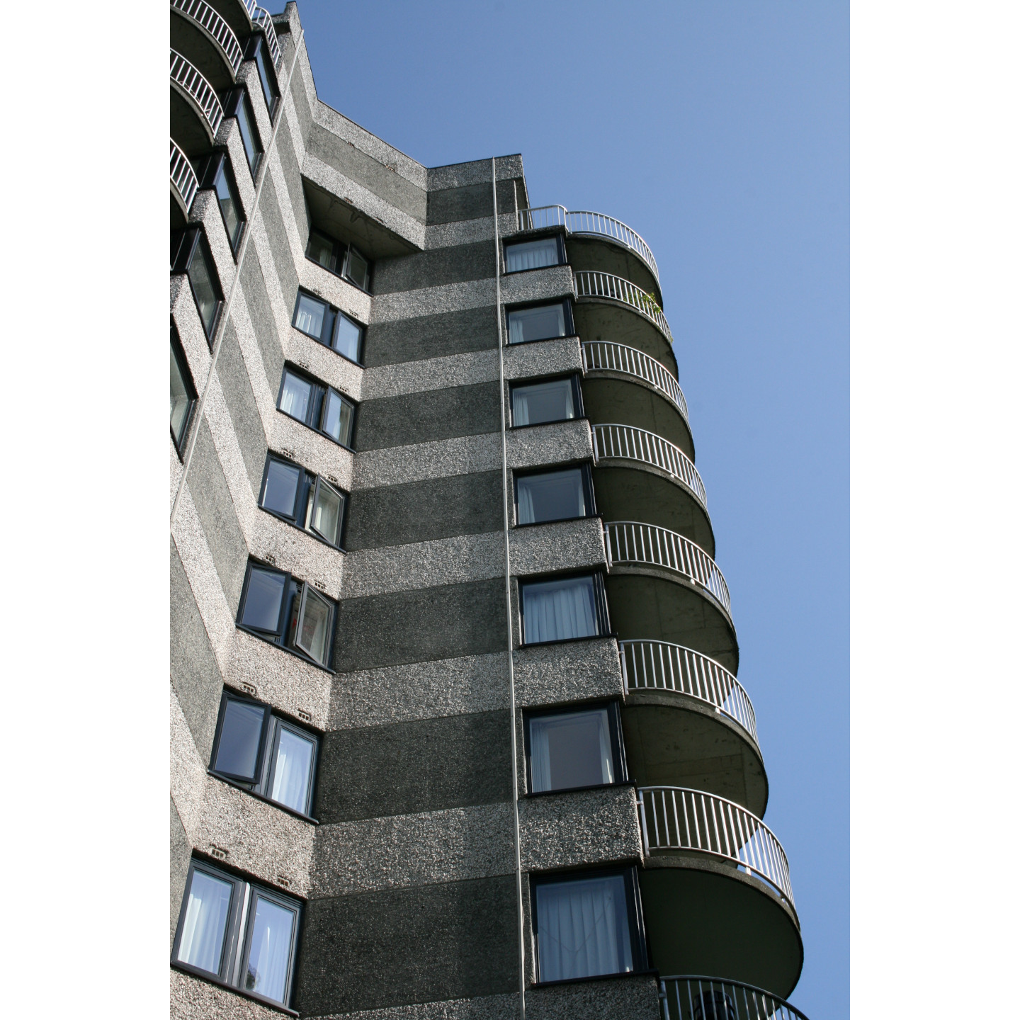 A1 windows 350 series windows on apartment building