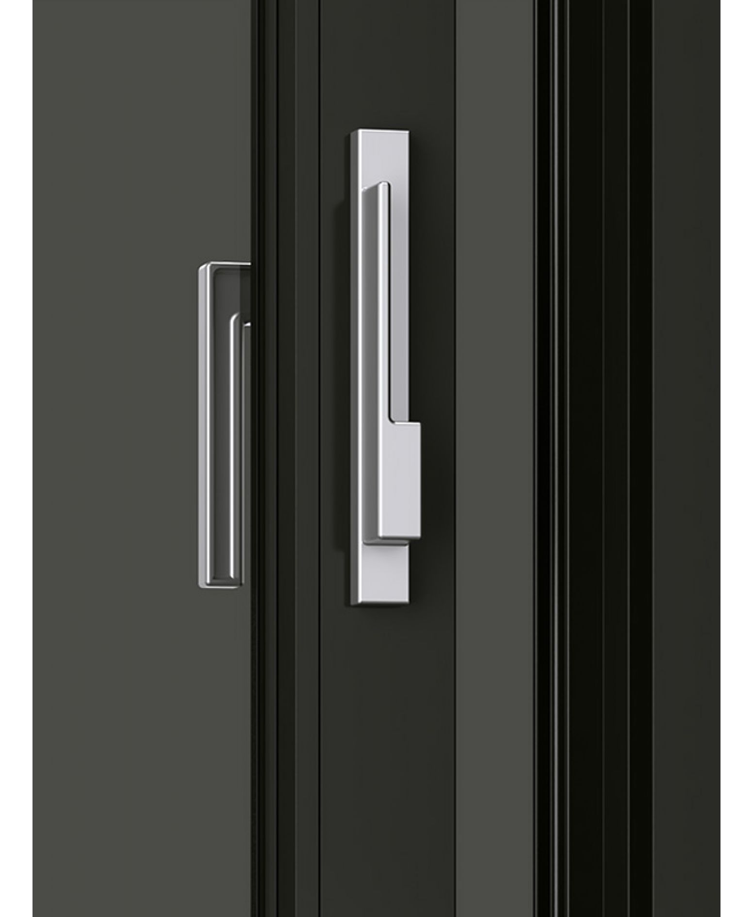 A1 Windows Urbania aluminum patio door close up