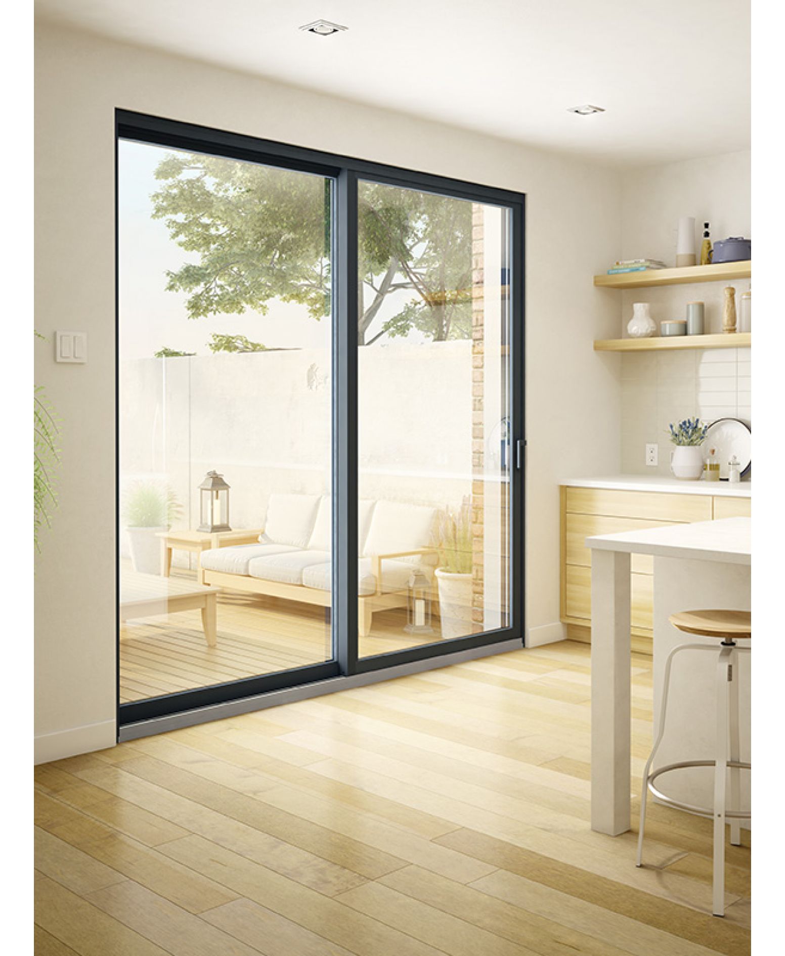 A1 Windows Urbania aluminum patio door